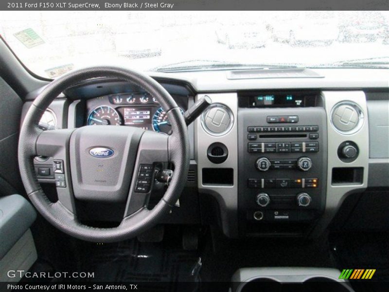 Ebony Black / Steel Gray 2011 Ford F150 XLT SuperCrew