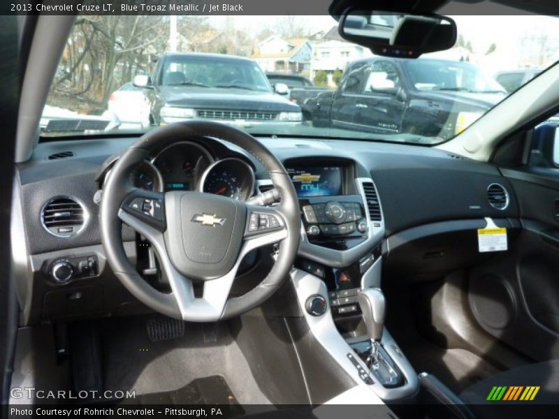Blue Topaz Metallic / Jet Black 2013 Chevrolet Cruze LT