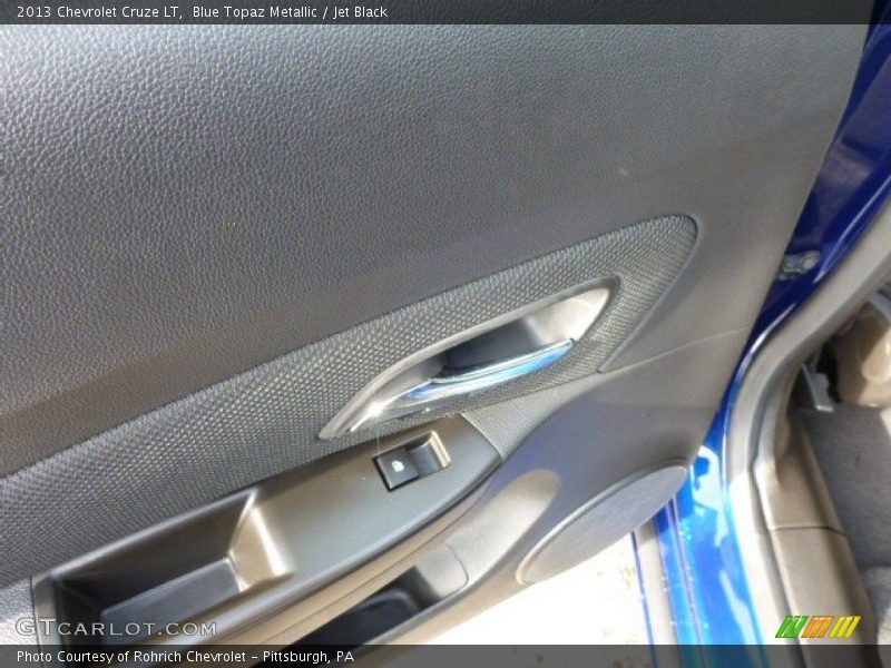 Blue Topaz Metallic / Jet Black 2013 Chevrolet Cruze LT