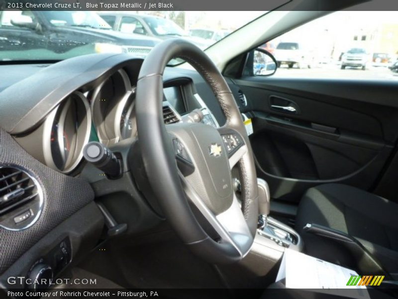 Blue Topaz Metallic / Jet Black 2013 Chevrolet Cruze LT