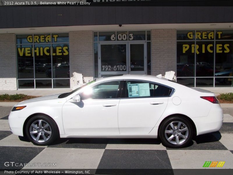 Bellanova White Pearl / Ebony 2012 Acura TL 3.5