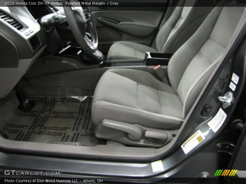 Polished Metal Metallic / Gray 2010 Honda Civic DX-VP Sedan
