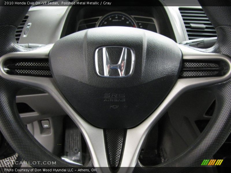 Polished Metal Metallic / Gray 2010 Honda Civic DX-VP Sedan