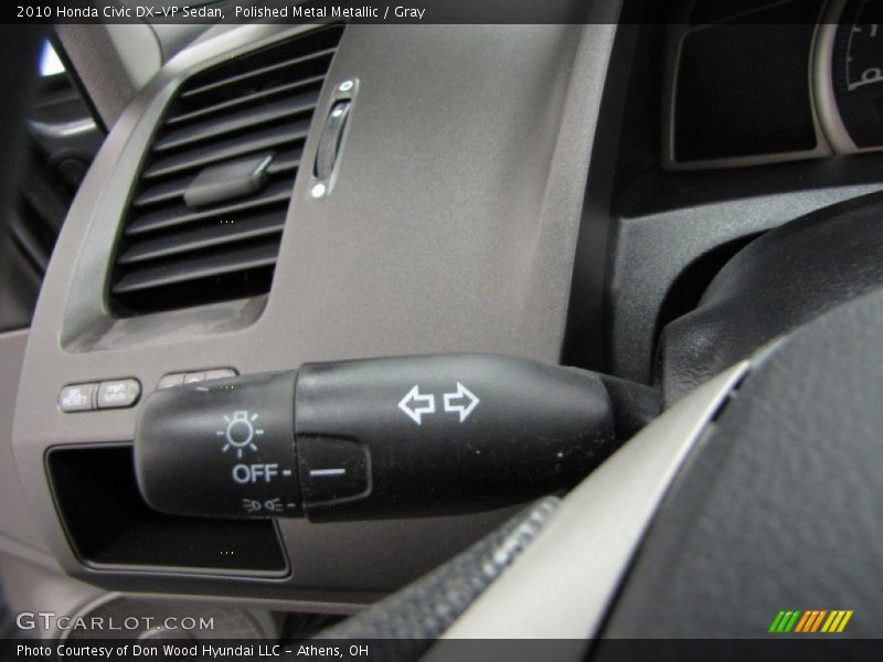 Polished Metal Metallic / Gray 2010 Honda Civic DX-VP Sedan
