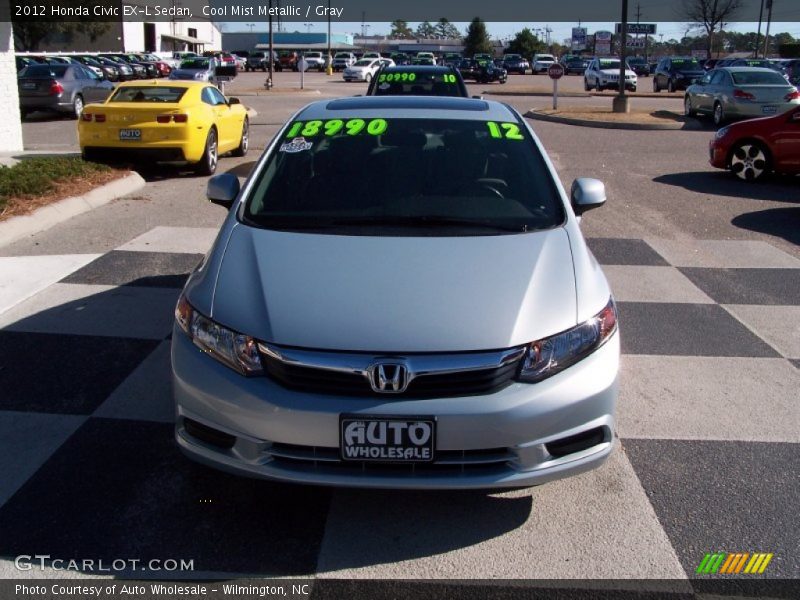 Cool Mist Metallic / Gray 2012 Honda Civic EX-L Sedan