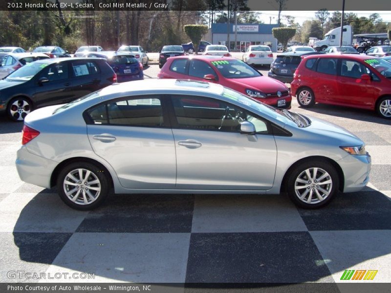Cool Mist Metallic / Gray 2012 Honda Civic EX-L Sedan