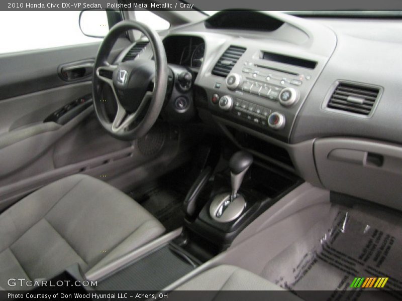 Polished Metal Metallic / Gray 2010 Honda Civic DX-VP Sedan