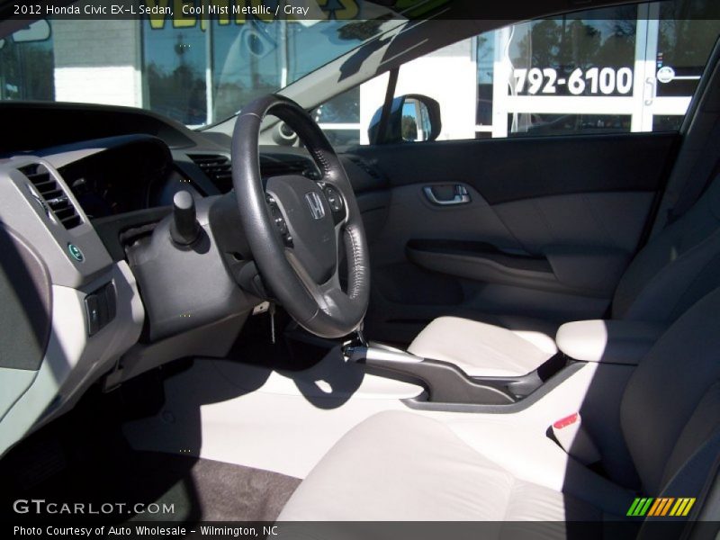 Cool Mist Metallic / Gray 2012 Honda Civic EX-L Sedan