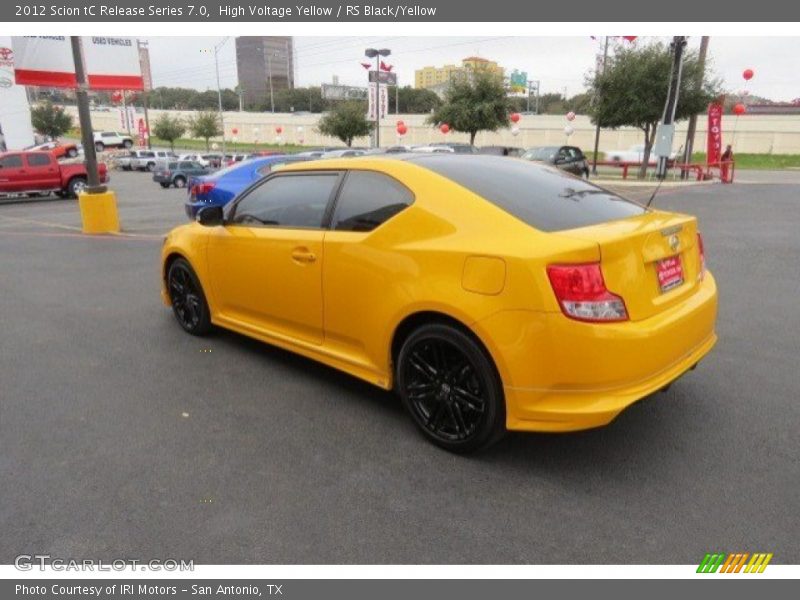 High Voltage Yellow / RS Black/Yellow 2012 Scion tC Release Series 7.0