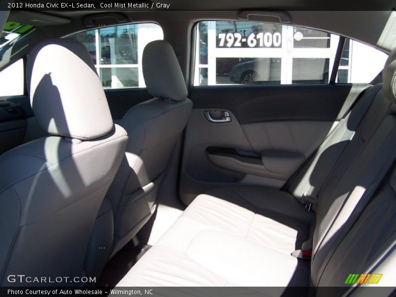 Cool Mist Metallic / Gray 2012 Honda Civic EX-L Sedan