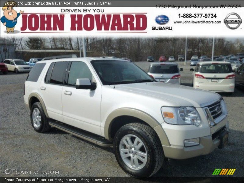 White Suede / Camel 2010 Ford Explorer Eddie Bauer 4x4
