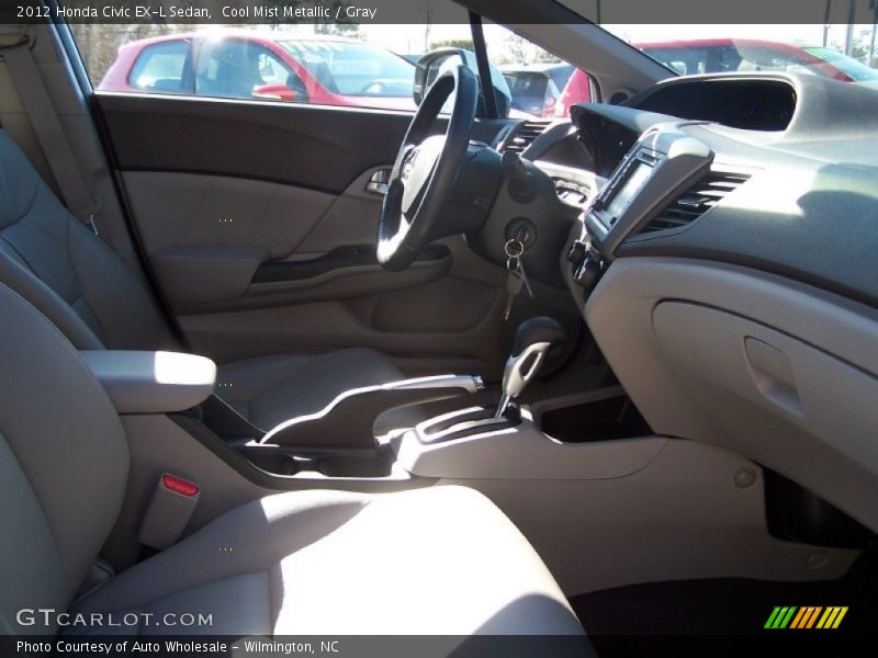 Cool Mist Metallic / Gray 2012 Honda Civic EX-L Sedan