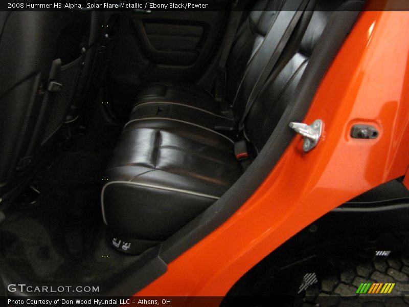 Solar Flare Metallic / Ebony Black/Pewter 2008 Hummer H3 Alpha