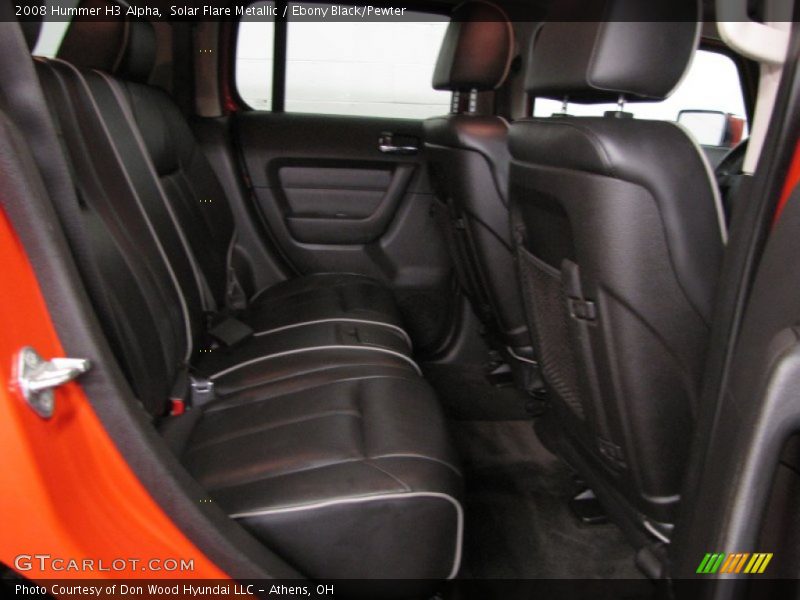 Solar Flare Metallic / Ebony Black/Pewter 2008 Hummer H3 Alpha