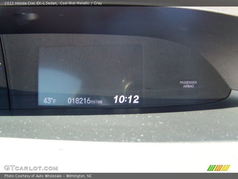 Cool Mist Metallic / Gray 2012 Honda Civic EX-L Sedan