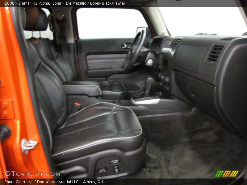 Solar Flare Metallic / Ebony Black/Pewter 2008 Hummer H3 Alpha