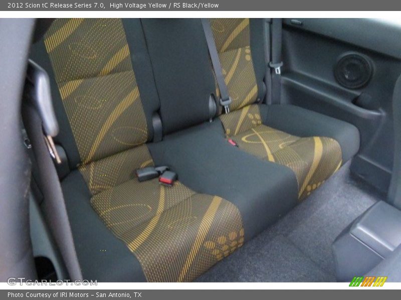 Rear Seat of 2012 tC Release Series 7.0