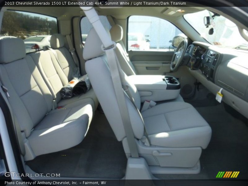 Summit White / Light Titanium/Dark Titanium 2013 Chevrolet Silverado 1500 LT Extended Cab 4x4
