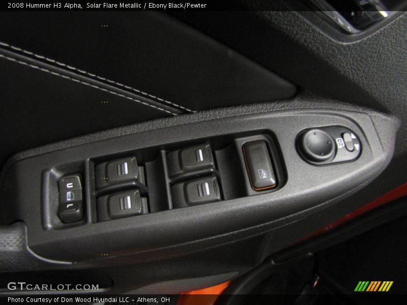 Solar Flare Metallic / Ebony Black/Pewter 2008 Hummer H3 Alpha