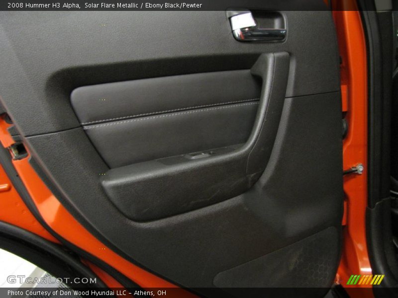 Solar Flare Metallic / Ebony Black/Pewter 2008 Hummer H3 Alpha