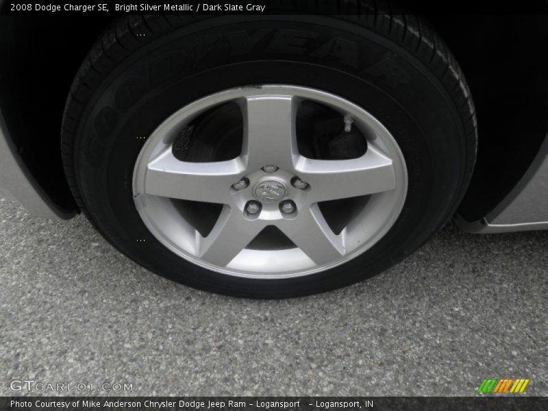 Bright Silver Metallic / Dark Slate Gray 2008 Dodge Charger SE