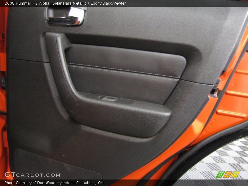 Solar Flare Metallic / Ebony Black/Pewter 2008 Hummer H3 Alpha