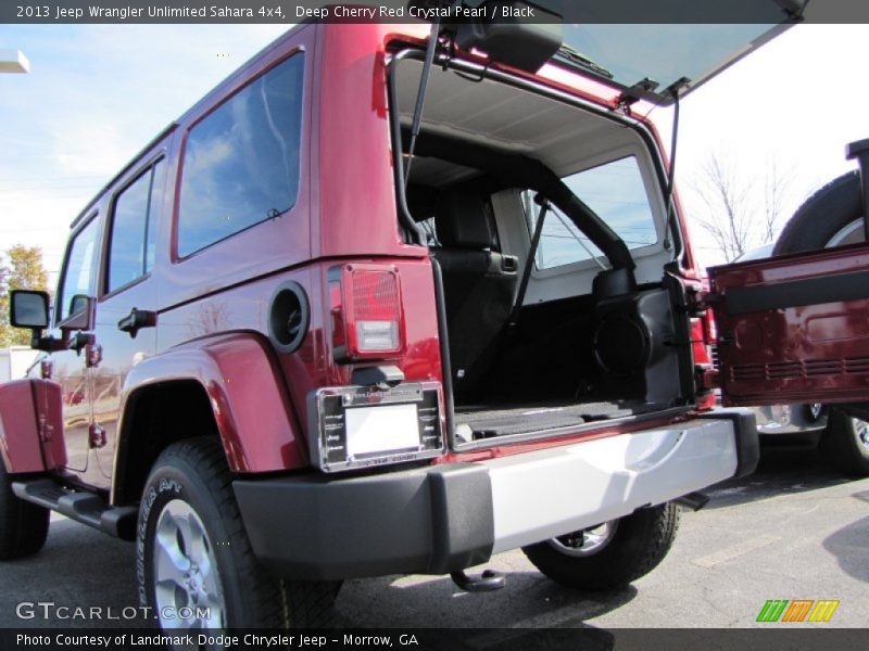Deep Cherry Red Crystal Pearl / Black 2013 Jeep Wrangler Unlimited Sahara 4x4