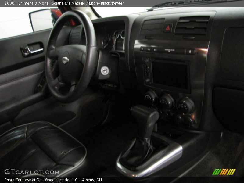 Solar Flare Metallic / Ebony Black/Pewter 2008 Hummer H3 Alpha