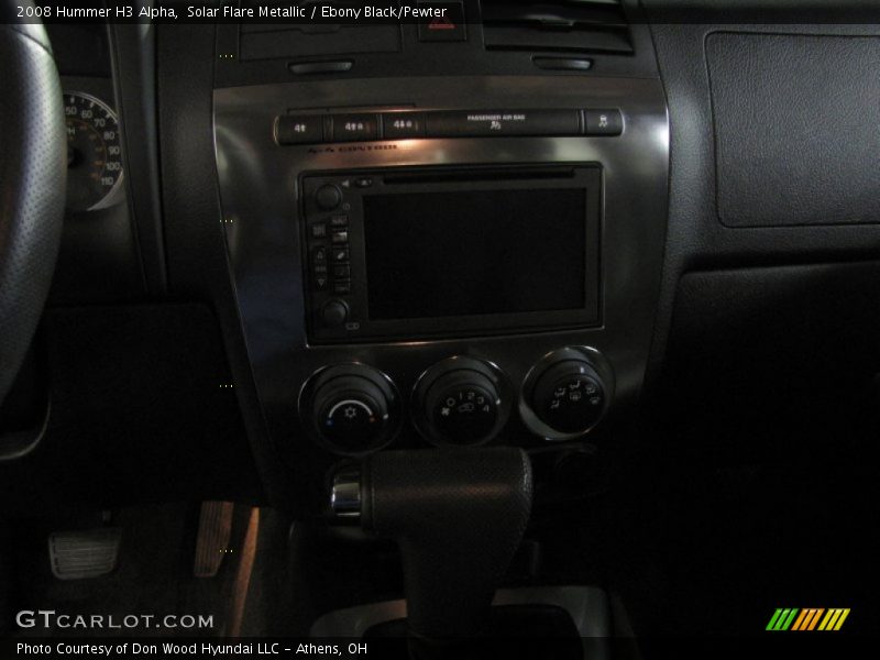 Solar Flare Metallic / Ebony Black/Pewter 2008 Hummer H3 Alpha