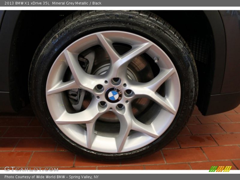 Mineral Grey Metallic / Black 2013 BMW X1 xDrive 35i