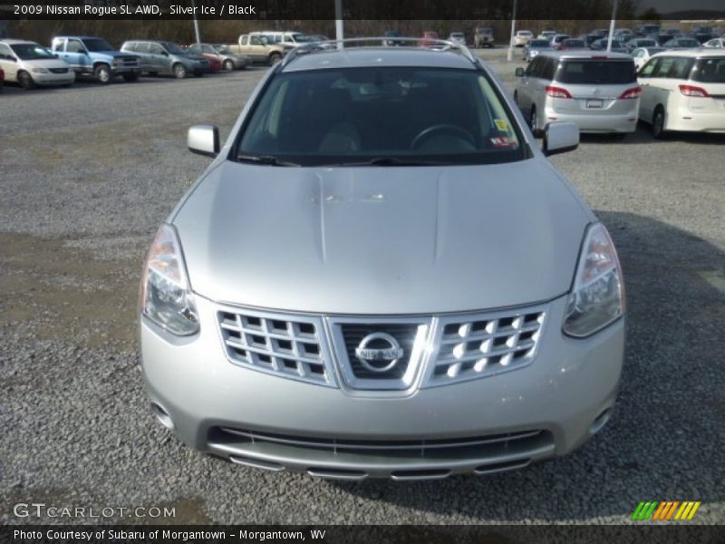 Silver Ice / Black 2009 Nissan Rogue SL AWD