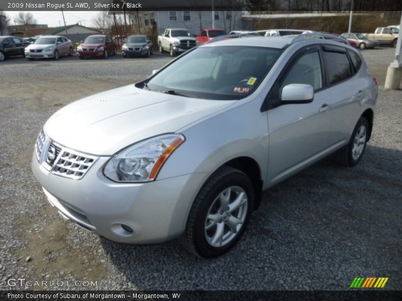 Silver Ice / Black 2009 Nissan Rogue SL AWD