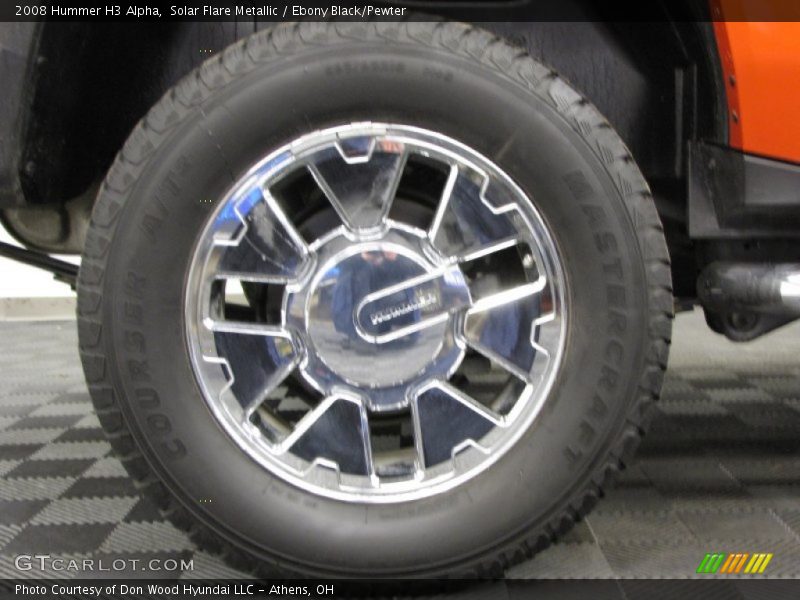 Solar Flare Metallic / Ebony Black/Pewter 2008 Hummer H3 Alpha