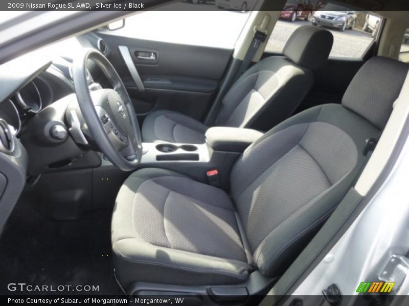 Silver Ice / Black 2009 Nissan Rogue SL AWD