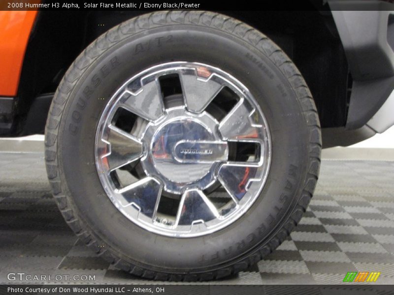 Solar Flare Metallic / Ebony Black/Pewter 2008 Hummer H3 Alpha