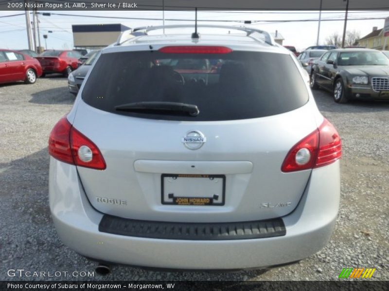 Silver Ice / Black 2009 Nissan Rogue SL AWD