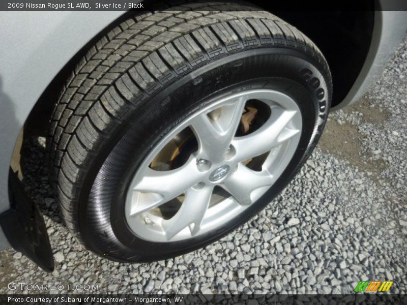 Silver Ice / Black 2009 Nissan Rogue SL AWD