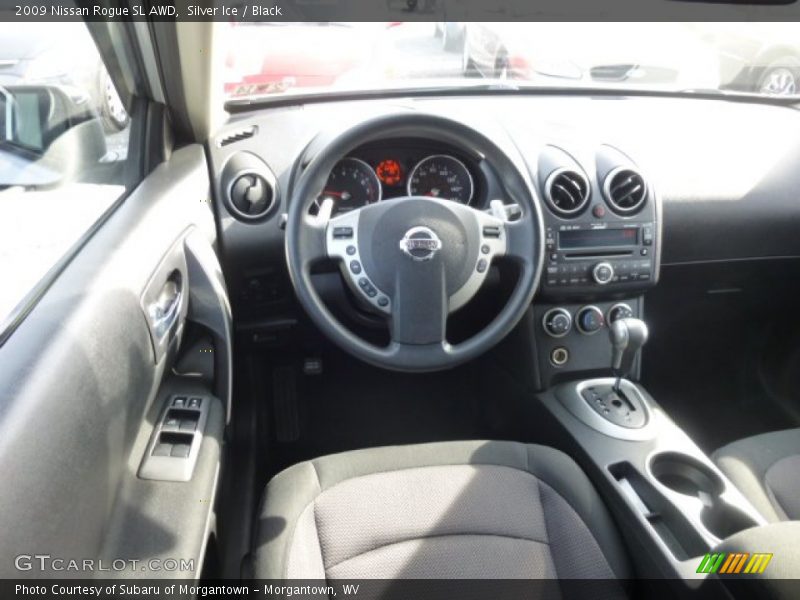 Silver Ice / Black 2009 Nissan Rogue SL AWD