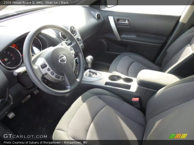 Silver Ice / Black 2009 Nissan Rogue SL AWD