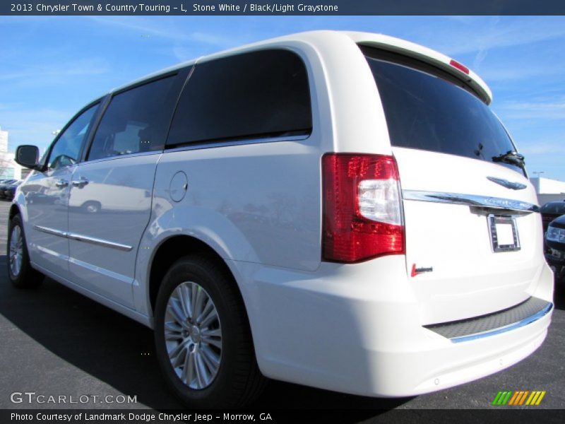 Stone White / Black/Light Graystone 2013 Chrysler Town & Country Touring - L