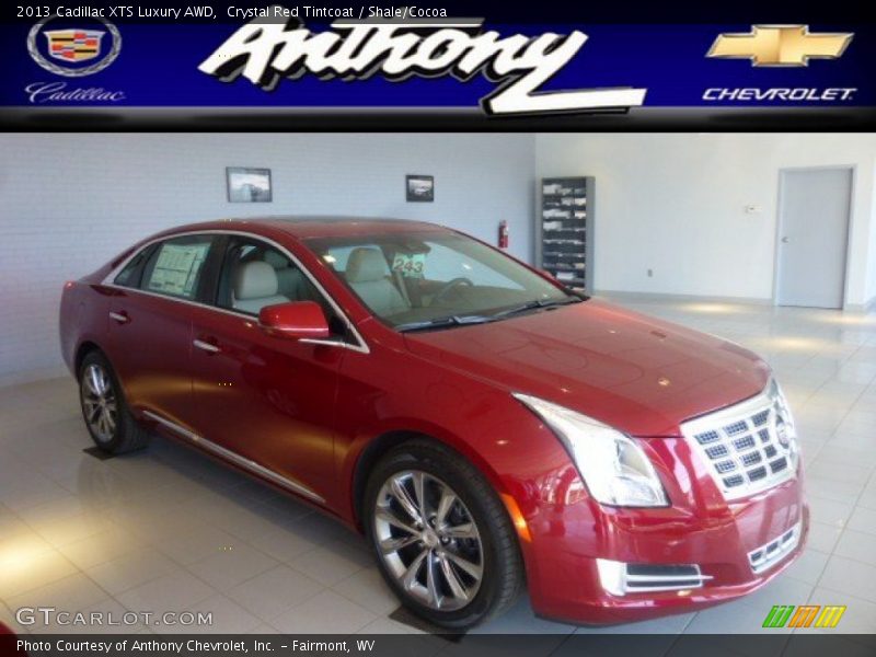 Crystal Red Tintcoat / Shale/Cocoa 2013 Cadillac XTS Luxury AWD