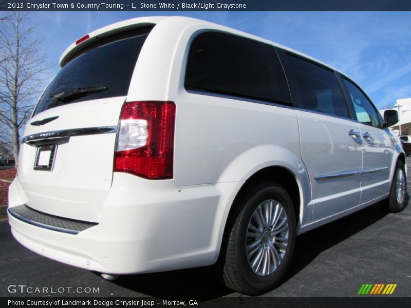 Stone White / Black/Light Graystone 2013 Chrysler Town & Country Touring - L