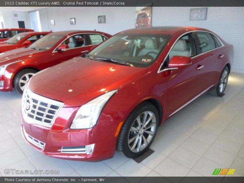 Crystal Red Tintcoat / Shale/Cocoa 2013 Cadillac XTS Luxury AWD