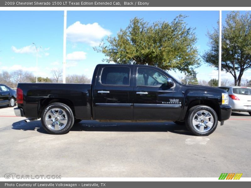 Black / Ebony 2009 Chevrolet Silverado 1500 LT Texas Edition Extended Cab