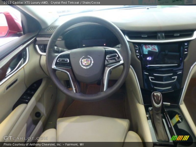 Crystal Red Tintcoat / Shale/Cocoa 2013 Cadillac XTS Luxury AWD