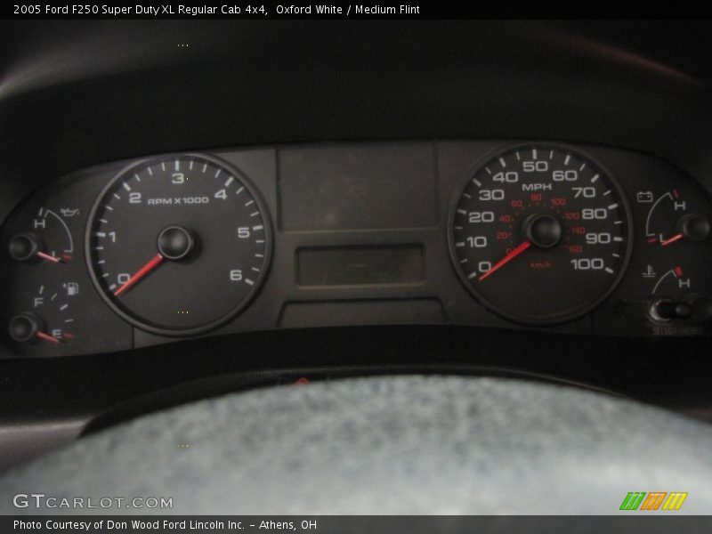 Oxford White / Medium Flint 2005 Ford F250 Super Duty XL Regular Cab 4x4