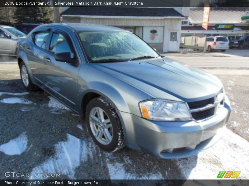 Silver Steel Metallic / Dark Khaki/Light Graystone 2008 Dodge Avenger SXT