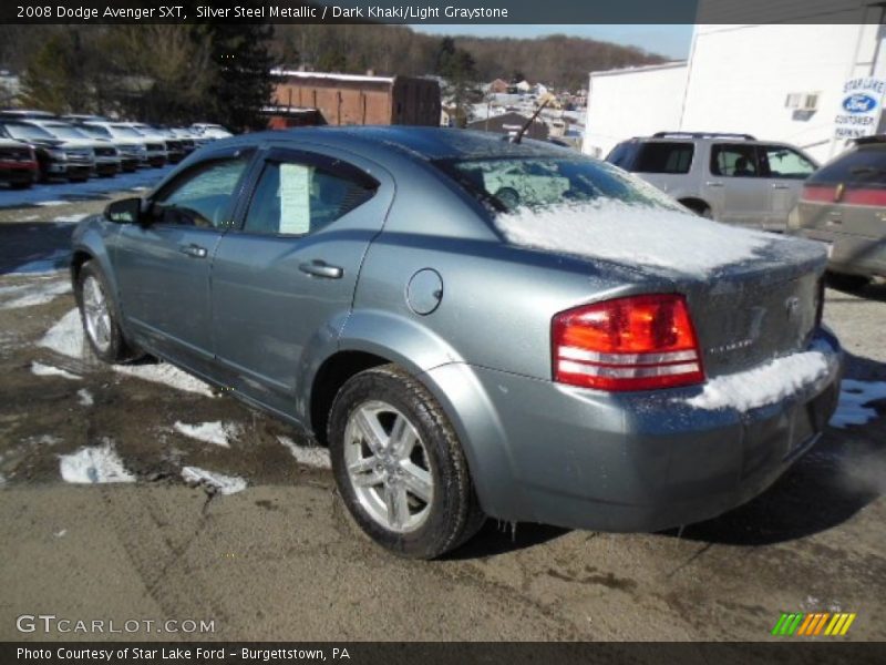 Silver Steel Metallic / Dark Khaki/Light Graystone 2008 Dodge Avenger SXT
