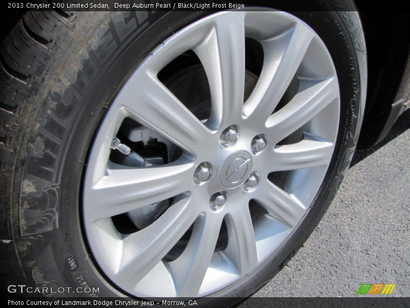 Deep Auburn Pearl / Black/Light Frost Beige 2013 Chrysler 200 Limited Sedan