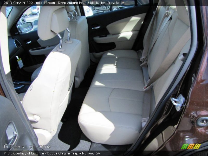Deep Auburn Pearl / Black/Light Frost Beige 2013 Chrysler 200 Limited Sedan
